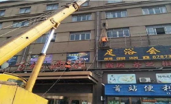 桂林安装较高的门店招牌有什么好的方法？